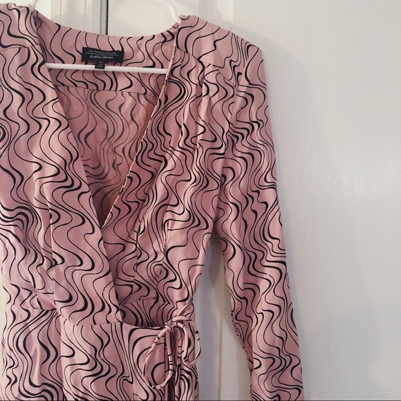 & other stories pink wrap dress